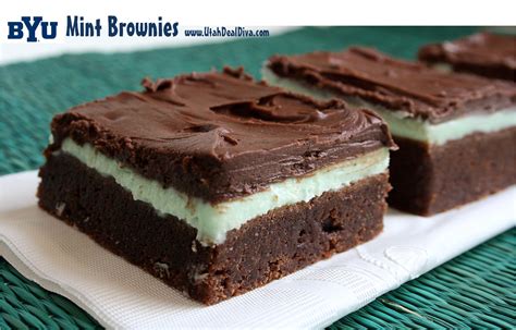 Mer's Kitchen Creations: BYU's Mint Brownies