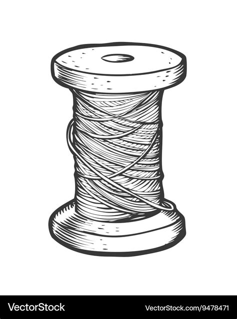 Spool of thread Royalty Free Vector Image - VectorStock