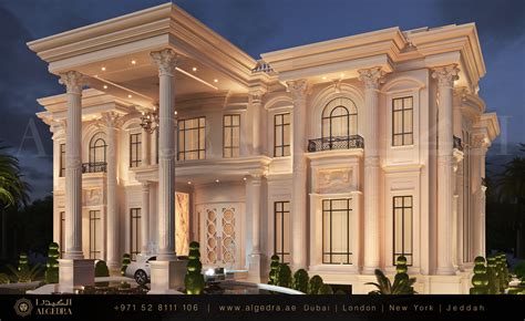 Luxurious Neo-classic Villa Exterior Design by ALGEDRA Interior Design at Coroflot.com