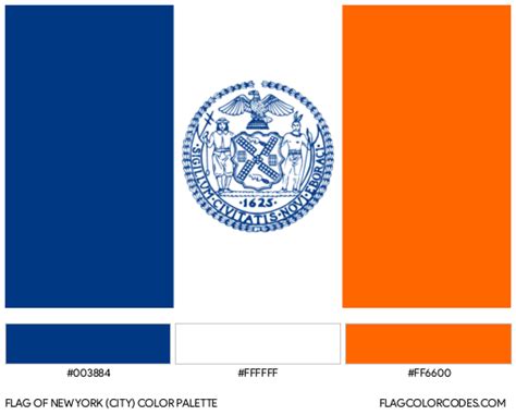 New York (City) flag color codes