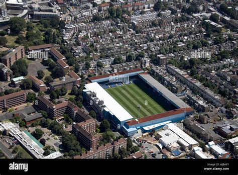 Aerial view south west of Queens Park rangers F C football stadium ...