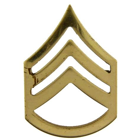 U.S. Army E6 Staff Sergeant Pin Gold Plated 1" - Walmart.com - Walmart.com