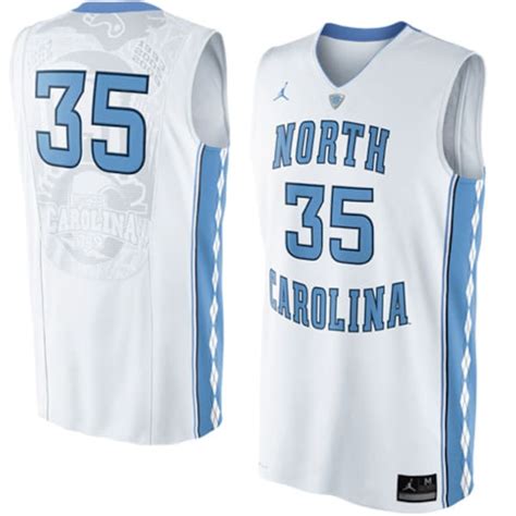 Nike North Carolina Tar Heels (UNC) #35 Authentic Basketball Jersey ...