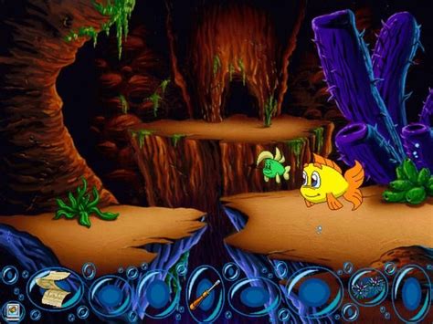 Freddi Fish 4: The Case of the Hogfish Rustlers of Briny Gulch (1999) promotional art - MobyGames