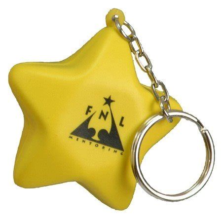 Star Stress Ball Key Chain | Custom Key Tags