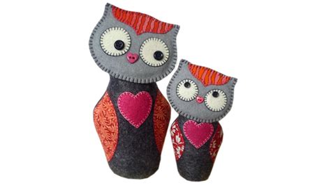 Owl in felt tutorial FREE PATTERN with Lisa Pay