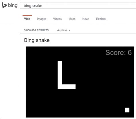 Bing Tip: Play Nostalgic Games Snake and Pong