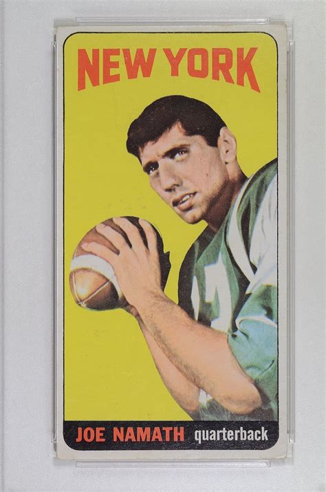 Images of "Found" Joe Namath Topps 1965 Rookie Card PSA Certified ...