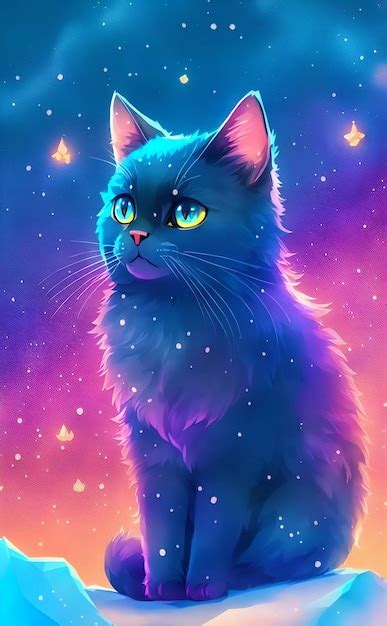 Premium Photo | Cat cute and adorable on colorful background