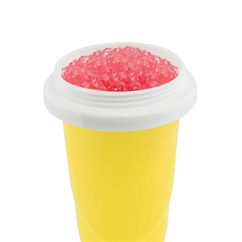 Squeeze Cup Slush Slushy Maker Freeze Ice Cold Frozen Drink With Spoon ...