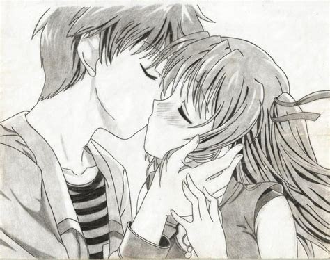 Anime kiss by kumatora123 on DeviantArt