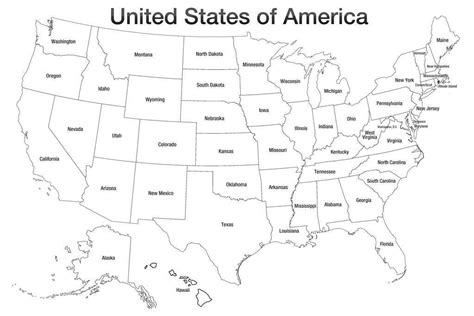 Huge Coloring Poster US Map United States America Giant Big Color Kids ...