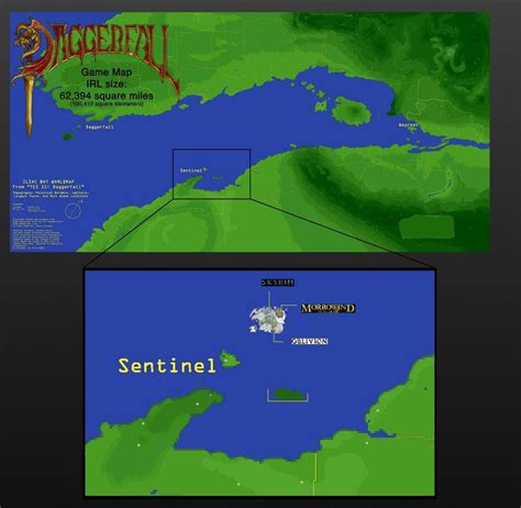 Just a reminder of how big Daggerfall’s map is. : r/ElderScrolls