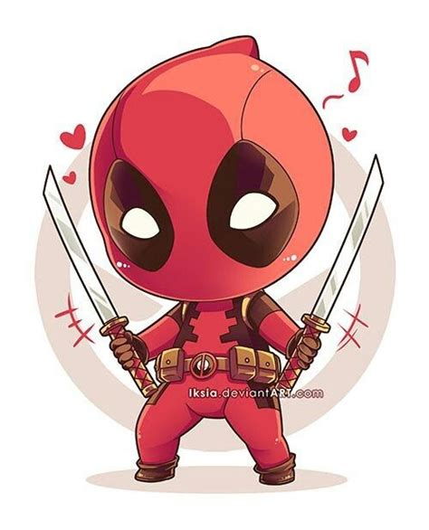 He's so adorable ! | Deadpool caricatura, Deadpool y spiderman, Superhéroes marvel