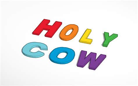 3D design Holy Cow | Tinkercad