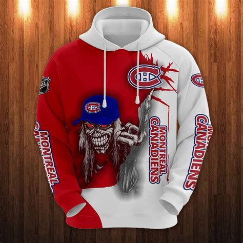 Montreal Canadiens Hockey Skull All Over Print Hoodie, T Shirt ...