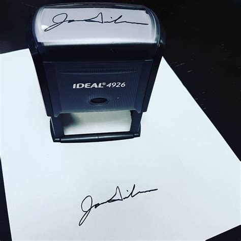 Custom signature stamp digitized from a scan of the customers signature! #stamp #print # ...