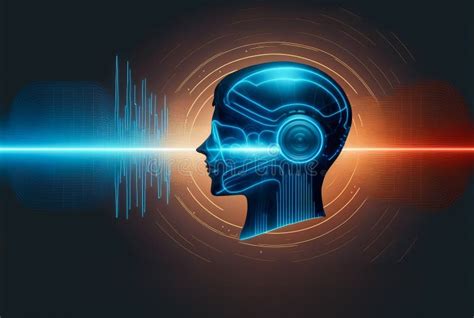 Voice Assistant Technology Concept, Generative Ai Stock Illustration - Illustration of ...