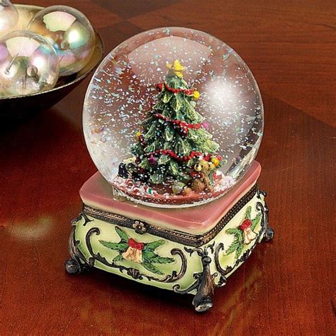 Christmas Tree Musical Snowglobe (With images) | Christmas snow globes, Christmas globes, Snow ...