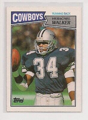 87 HERSCHEL WALKER *ONLY* ROOKIE RC DALLAS COWBOYS UGA GEORGIA BULLDOGS ...