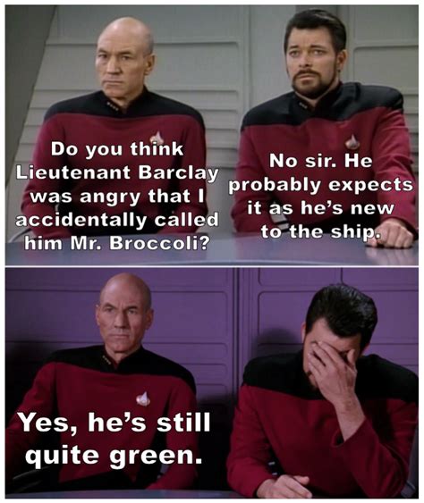 Picard Riker and REG! : r/startrekmemes