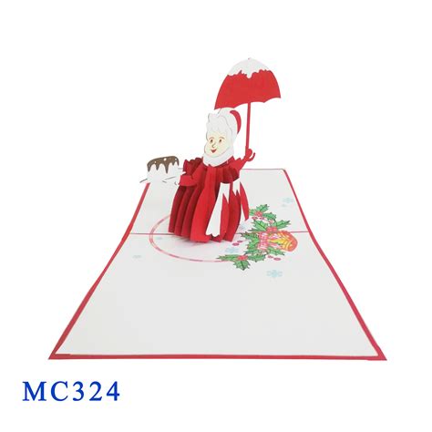 Mrs Santa Claus Pop Up Card