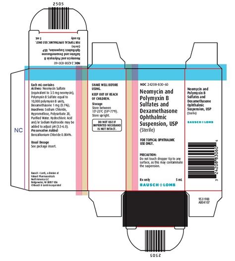 Neomycin, Polymyxin B, Dexamethasone - FDA prescribing information ...