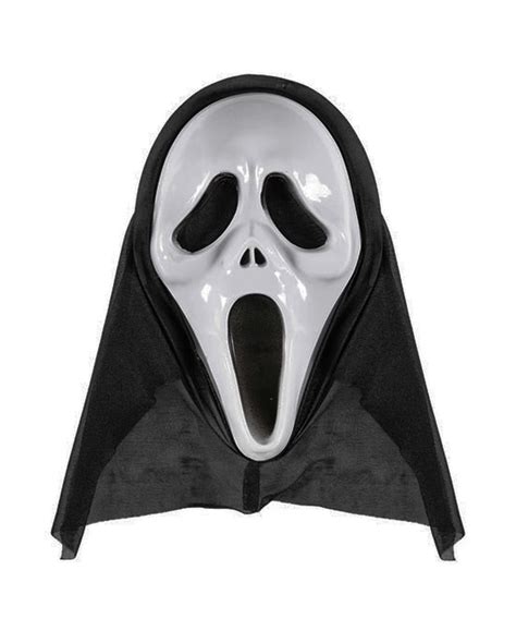 Screaming Ghost Mask | Halloween mask with hood | horror-shop.com