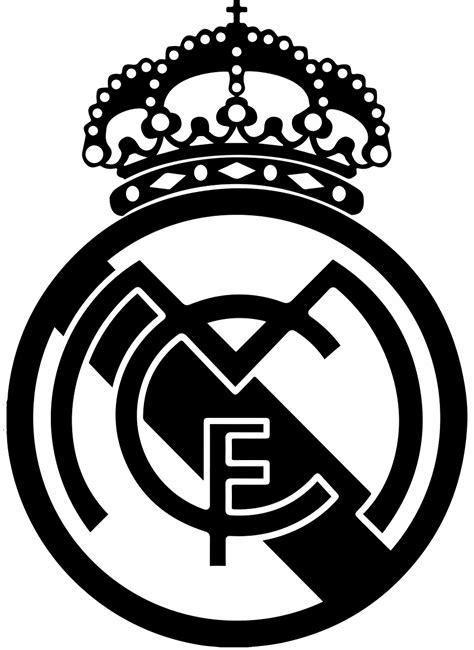 Real Madrid Logo Black And White