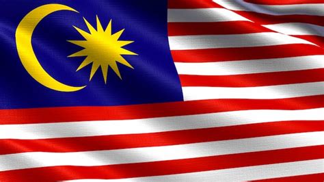 Premium Photo | Malaysia flag, with waving fabric texture