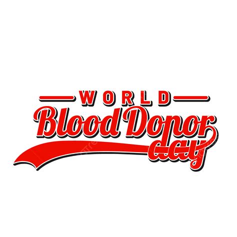 World Blood Donor Vector Design Images, Greeting Text Of World Blood Donor Day, Blood Day, Donor ...