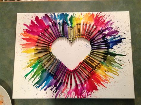 Crayon art! Arts and crafts project | Favorite Crafts :) | Pinterest