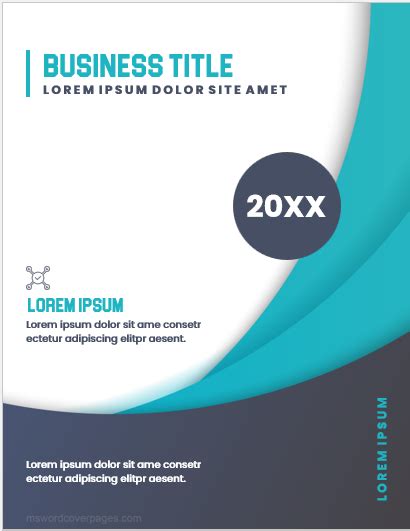 Small Business Report Cover Page Templates | Download Sampl