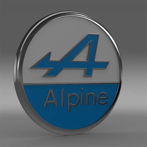 Alpine logo 3D Model | FlatPyramid