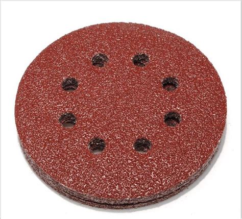 Top-Sale 50pcs/lot 5'' 240 Grit Power 8 Hole Sand Disc Random Orbit ...