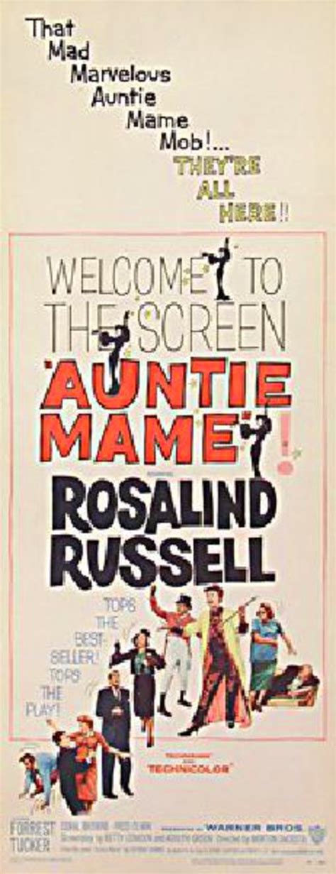 Auntie Mame 1958 U.S. Insert Poster - Posteritati Movie Poster Gallery