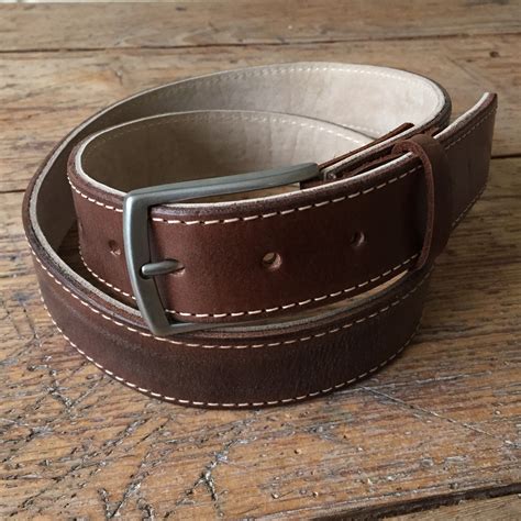 Brown leather belt – made to last – TheCrazySmile