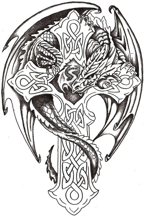 Dragon Lord Celtic by TheLob on deviantART | Celtic coloring, Dragon coloring page, Celtic ...