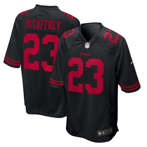 Men's San Francisco 49ers Christian McCaffrey Nike Black Fashion Game ...