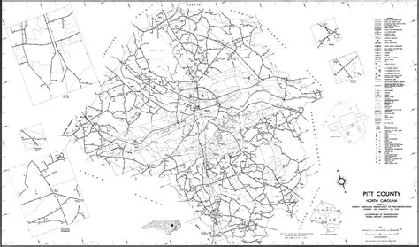 2000 Road Map of Pitt County, North Carolina