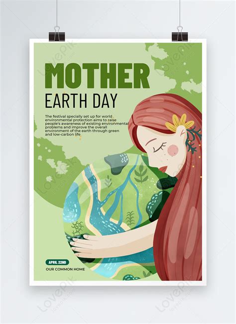 Creative cartoon earth character element earth day poster template image_picture free download ...