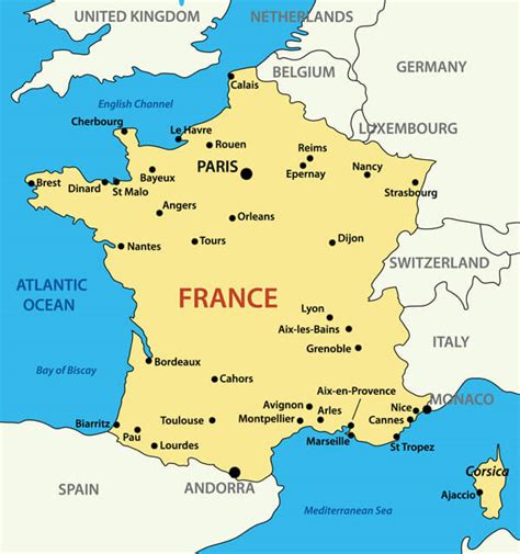 Map of France - Guide of the World
