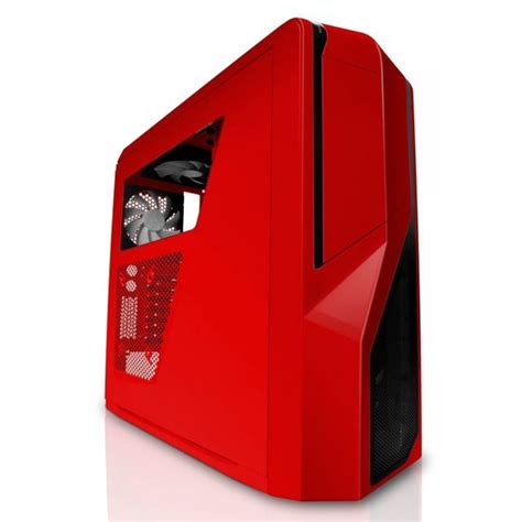Black SECC Steel Chassis ATX Mid Tower Case red Gaming Computer Gamer PC Deluxe | Pc cases ...