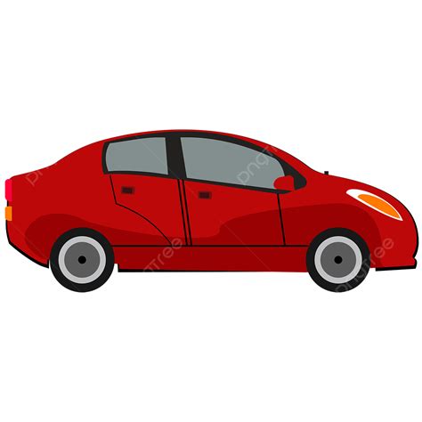 Car Illustration Clipart Vector, Red Car Vector Illustration Png ...