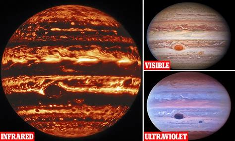 Incredible infrared images show Jupiter's churning atmosphere