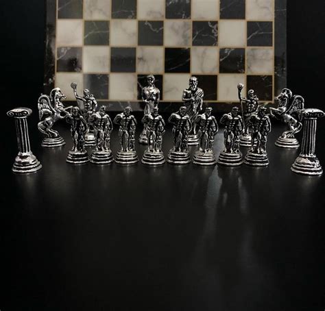 Antique Chess Set Vintage Vintage Chess Chess Set Custom - Etsy