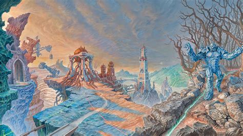 Karn Liberated + Urza Lands MtG Art from Double Masters Set by Mark Tedin - Art of Magic: the ...