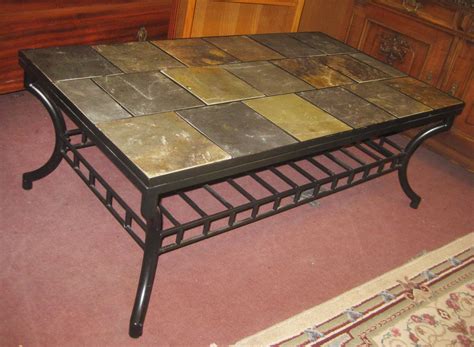 UHURU FURNITURE & COLLECTIBLES: SOLD - Tile Top Coffee Table - $40