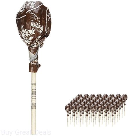 Chocolate Tootsie Pops 60 Pops Bulk Chewy Tootsie Roll Center Candy ...