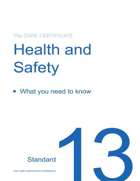 Care Certificate workbook